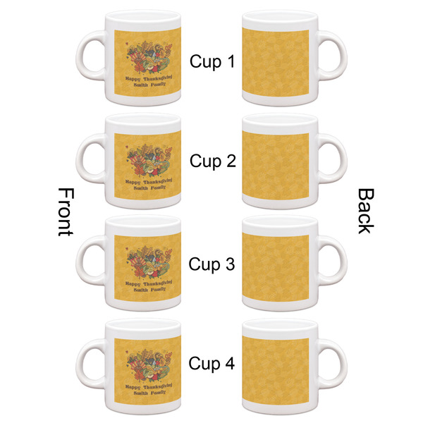 Happy Thanksgiving Espresso Cup Set of 4 - Apvl