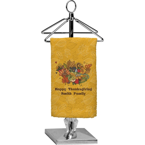 Custom Happy Thanksgiving Finger Tip Towel - Full Print (Personalized)