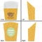 Happy Thanksgiving French Fry Favor Box - Front & Back View