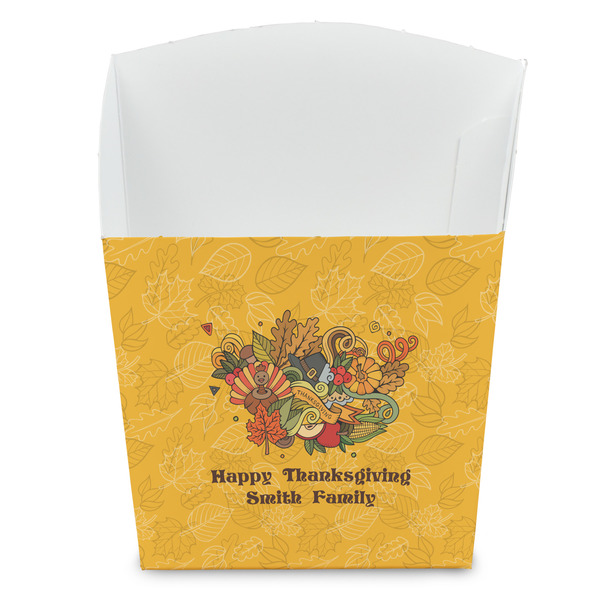 Custom Happy Thanksgiving French Fry Favor Boxes (Personalized)