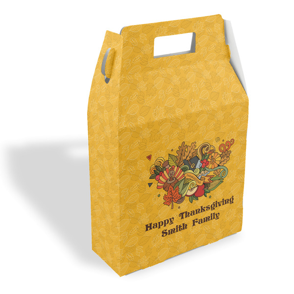 Custom Happy Thanksgiving Gable Favor Box (Personalized)