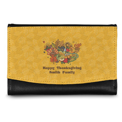 Happy Thanksgiving Genuine Leather Women's Wallet - Small (Personalized)