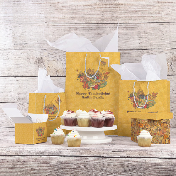 Happy Thanksgiving Gift Bags - In Context