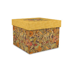 Happy Thanksgiving Gift Box with Lid - Canvas Wrapped - Small (Personalized)