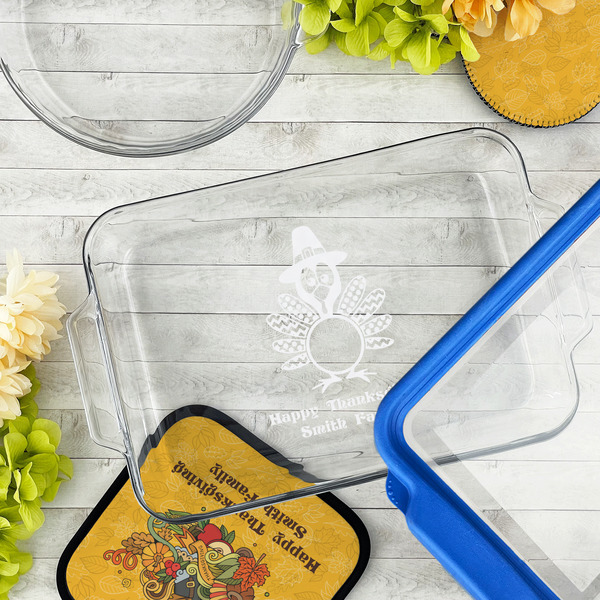 Happy Thanksgiving Glass Baking Dish - LIFESTYLE (13x9)