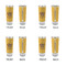 Happy Thanksgiving Glass Shot Glass - 2 oz - Set of 4 - APPROVAL
