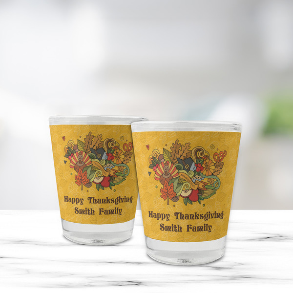 Happy Thanksgiving Glass Shot Glass - Standard - LIFESTYLE