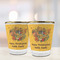 Happy Thanksgiving Glass Shot Glass - with gold rim - LIFESTYLE