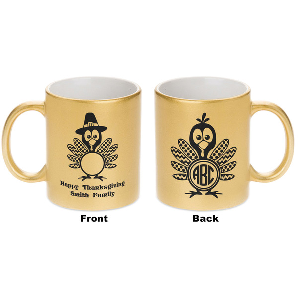 Happy Thanksgiving Gold Mug - Apvl