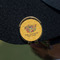 Happy Thanksgiving Golf Ball Marker Hat Clip - Gold - On Hat
