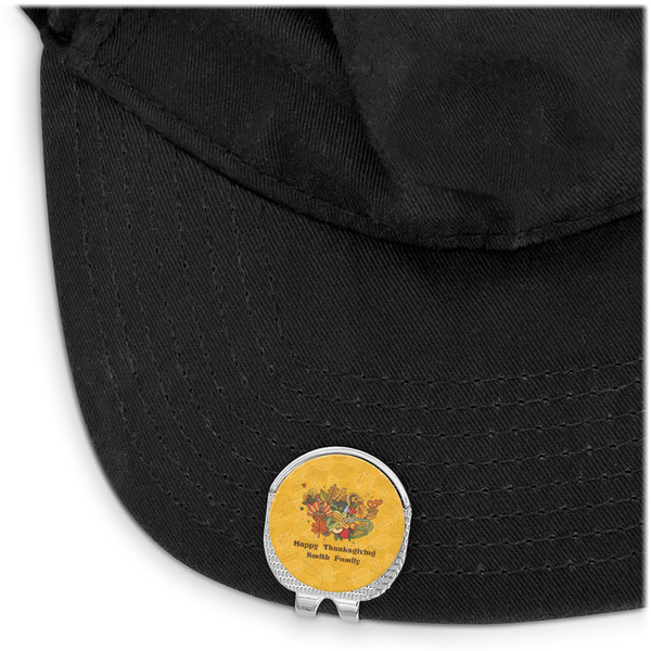 Happy Thanksgiving Golf Ball Marker Hat Clip - Main