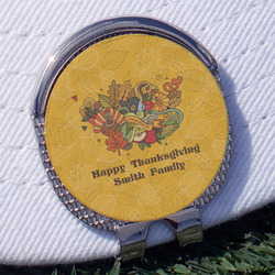 Happy Thanksgiving Golf Ball Marker - Hat Clip