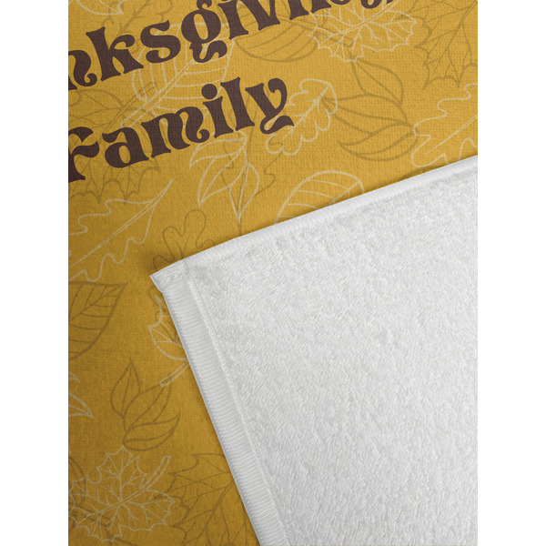 Happy Thanksgiving Golf Towel - Detail