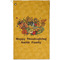 Happy Thanksgiving Golf Towel - Poly-Cotton Blend - Small w/ Name or Text