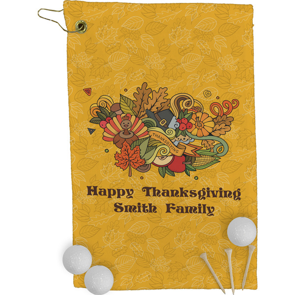Happy Thanksgiving Golf Towel (Personalized)