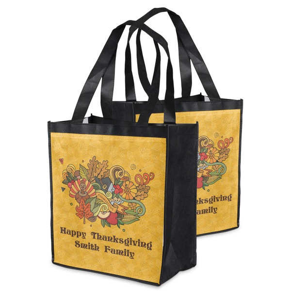 Happy Thanksgiving Grocery Bag - MAIN
