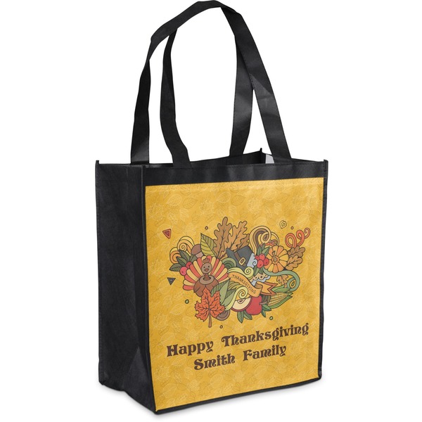 Custom Happy Thanksgiving Grocery Bag (Personalized)