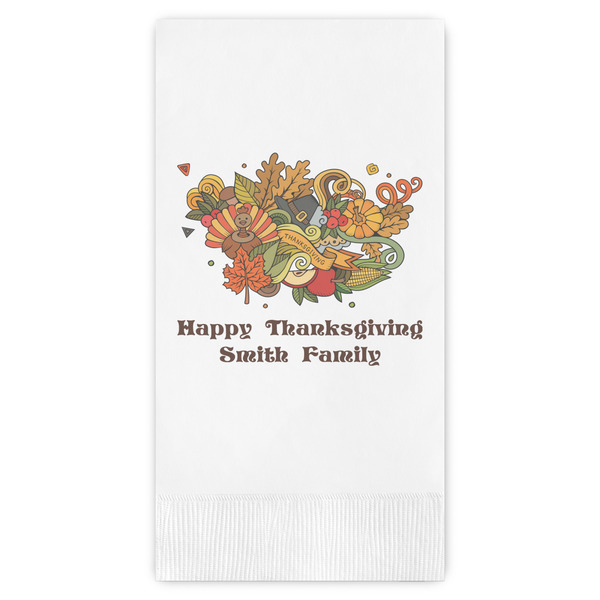 Custom Happy Thanksgiving Guest Paper Towels - Full Color (Personalized)
