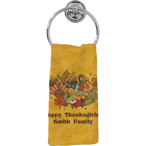 Custom Happy Thanksgiving Hand Towel - Full Print (Personalized)