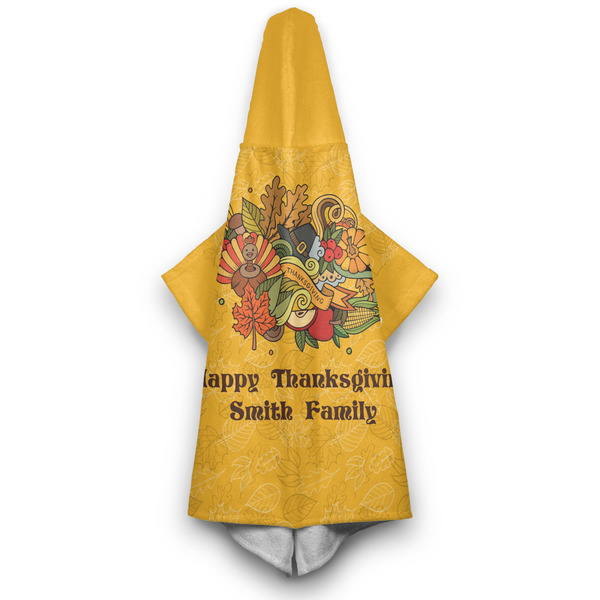Happy Thanksgiving Hooded Towel - Hanging