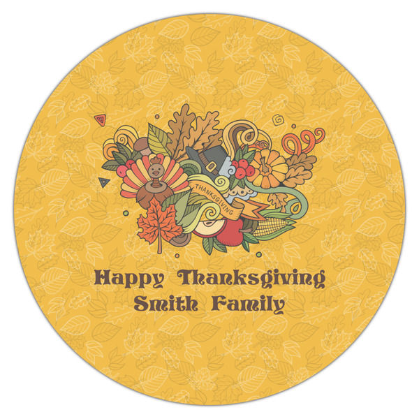 Happy Thanksgiving Icing Circle - Large - Single
