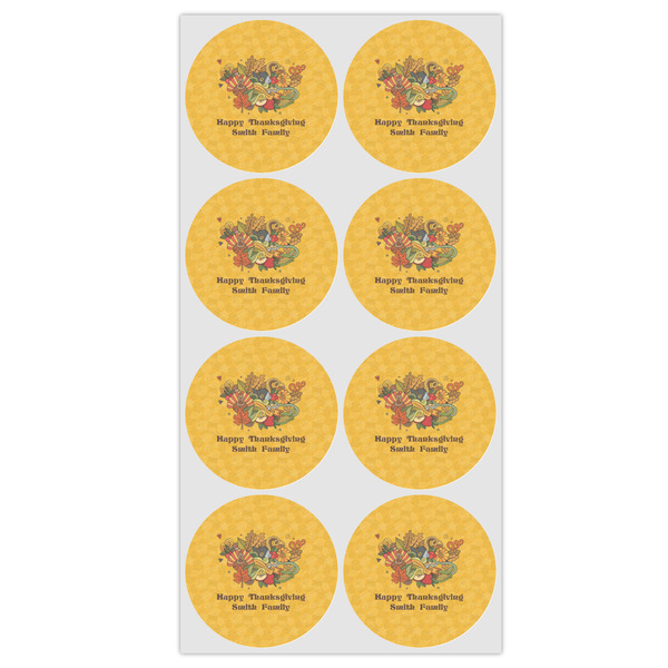 Happy Thanksgiving Icing Circle - Medium - Set of 8