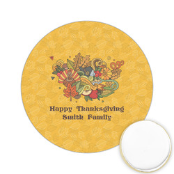 Happy Thanksgiving Printed Cookie Topper - 2.15" (Personalized)