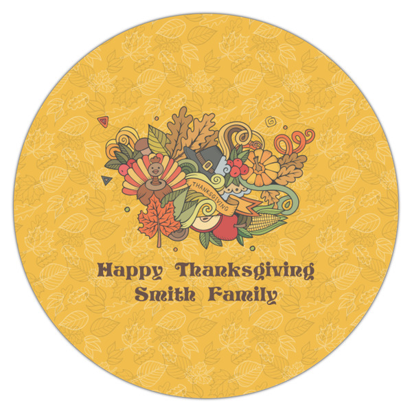 Happy Thanksgiving Icing Circle - Small - Single