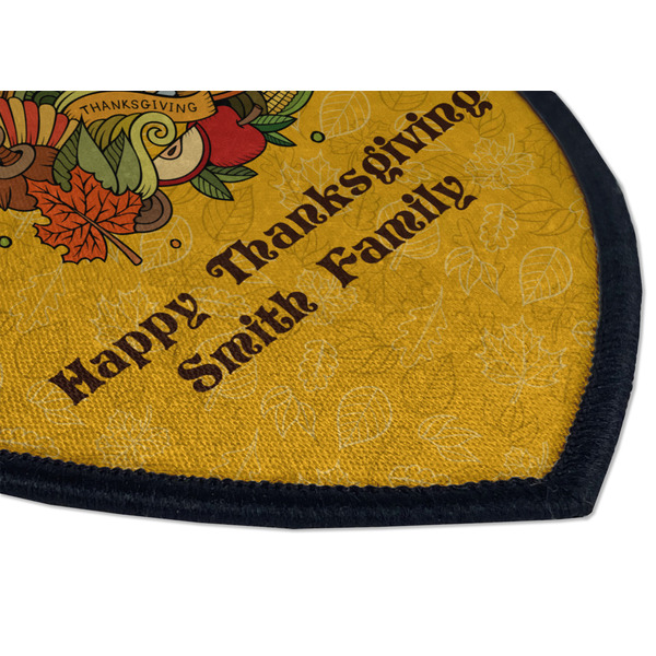 Happy Thanksgiving Iron on Shield 3 Detail