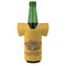 Happy Thanksgiving Jersey Bottle Cooler - FRONT (on bottle)