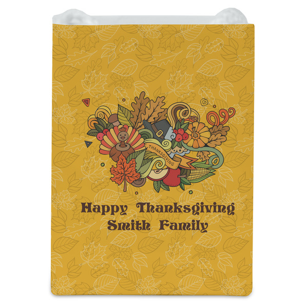 Happy Thanksgiving Jewelry Gift Bag - Gloss - Front