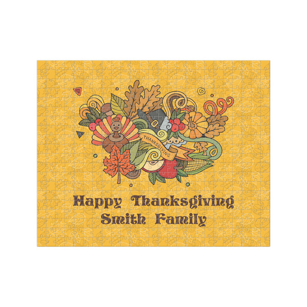 Custom Happy Thanksgiving 500 pc Jigsaw Puzzle (Personalized)