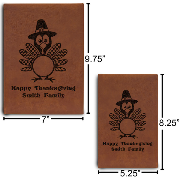 Happy Thanksgiving Journal Size Comparisons w/ Dimensions