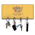 Happy Thanksgiving Key Hanger w/ 4 Hooks w/ Graphics and Text