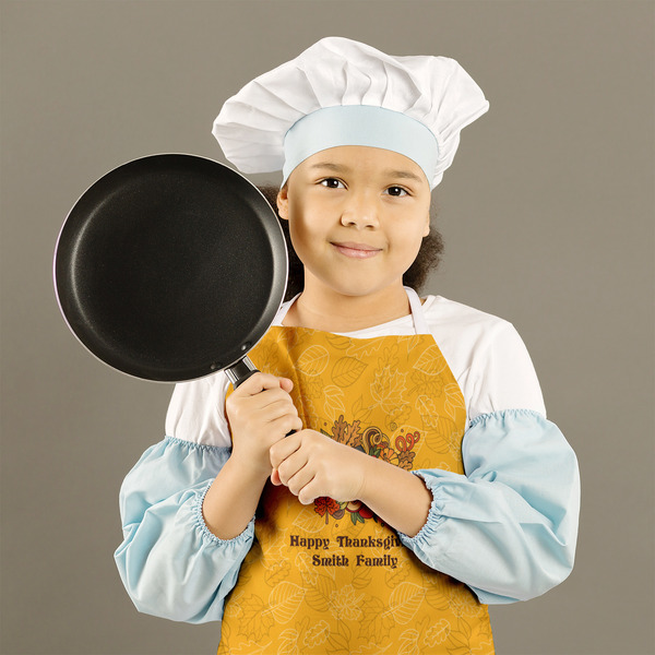 Happy Thanksgiving Kid's Aprons - Medium - Lifestyle