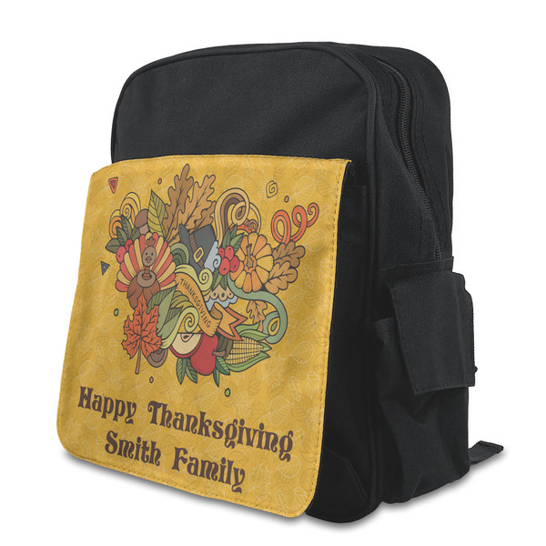 Custom Happy Thanksgiving Preschool Backpack (Personalized)