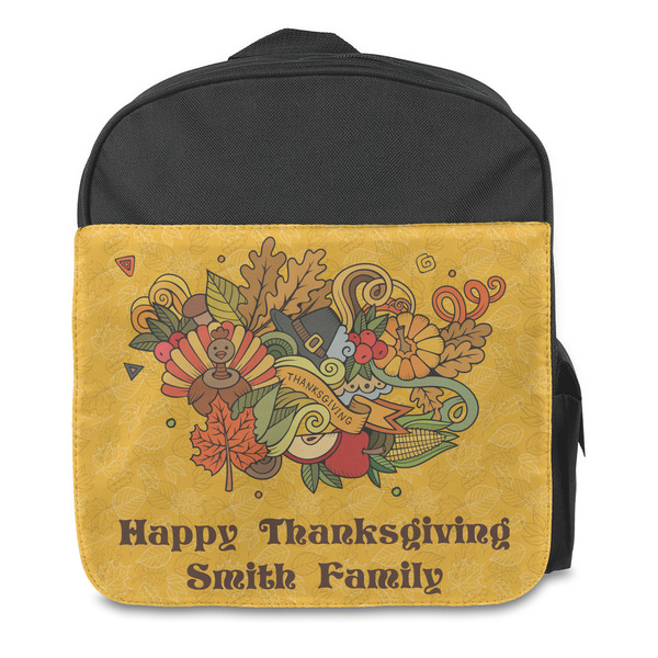 Happy Thanksgiving Kids Backpack - Front