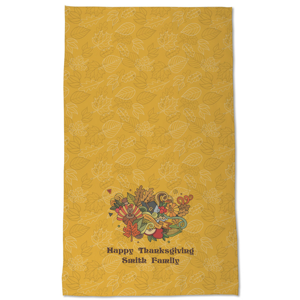 Happy Thanksgiving Kitchen Towel - Poly Cotton - Full Front