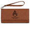 Happy Thanksgiving Ladies Wallet - Leather - Rawhide - Front View