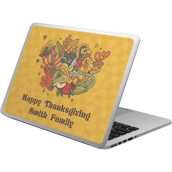 Custom Happy Thanksgiving Laptop Skin - Custom Sized (Personalized)