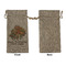 Happy Thanksgiving Large Burlap Gift Bags - Front Approval