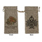 Happy Thanksgiving Large Burlap Gift Bag - Front & Back (Personalized)