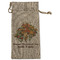 Happy Thanksgiving Large Burlap Gift Bag - Front (Personalized)