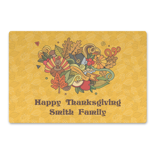 Custom Happy Thanksgiving Large Rectangle Car Magnet (Personalized)