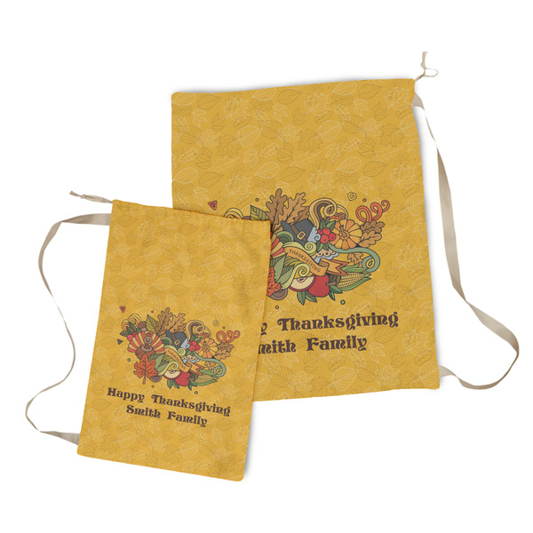 Happy Thanksgiving Laundry Bag - Both Bags