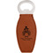 Happy Thanksgiving Leather Bar Bottle Opener - FRONT