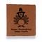 Happy Thanksgiving Leather Binder - 1" - Rawhide - Front View
