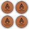 Happy Thanksgiving Leather Coaster Set of 4