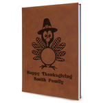 Happy Thanksgiving Leather Sketchbook (Personalized)