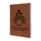 Happy Thanksgiving Leather Sketchbook - Small - Single Sided (Personalized)